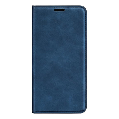 For Samsung Galaxy S25+ 5G Retro-skin Magnetic Suction Leather Phone Case(Dark Blue) - Galaxy S25+ 5G Cases by PMC Jewellery | Online Shopping South Africa | PMC Jewellery | Buy Now Pay Later Mobicred