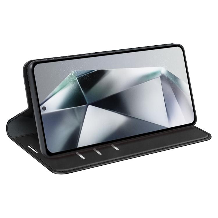 For Samsung Galaxy S25 Ultra 5G Retro-skin Magnetic Suction Leather Phone Case(Black) - Galaxy S25 Ultra 5G Cases by PMC Jewellery | Online Shopping South Africa | PMC Jewellery | Buy Now Pay Later Mobicred