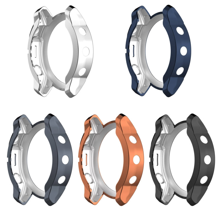 For Garmin Epix Pro 42mm Half Package Electroplated TPU Watch Protective Case(Sliver) - Watch Cases by PMC TechLife | Online Shopping South Africa | PMC TechLife
