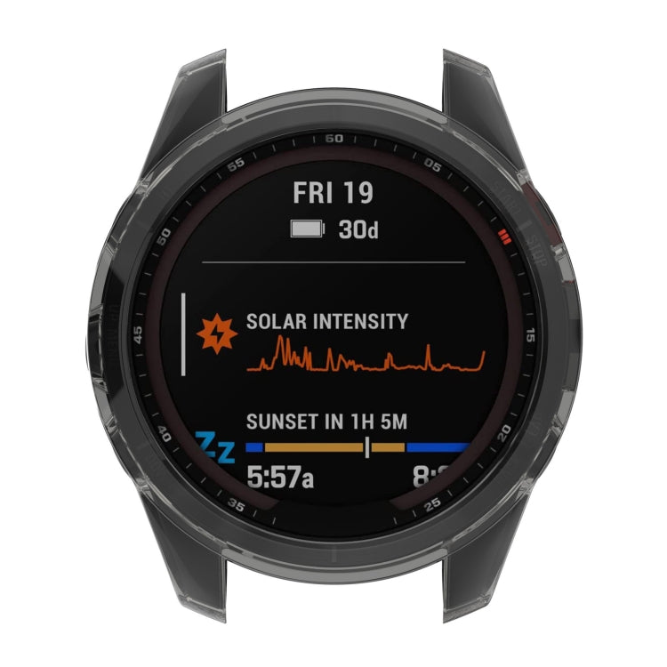 For Garmin Epix Pro 51mm Half-Package TPU Watch Protective Case(Transparent) - Watch Cases by PMC TechLife | Online Shopping South Africa | PMC TechLife | Buy Now Pay Later Mobicred