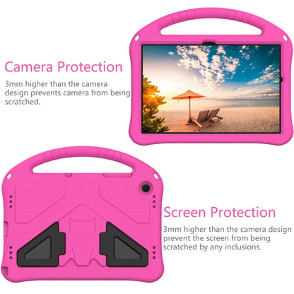 For Samsung Galaxy Tab A9+ EVA Shockproof Tablet Case with Holder(Rose Red) - Galaxy Tab A9+ by PMC Jewellery | Online Shopping South Africa | PMC Jewellery