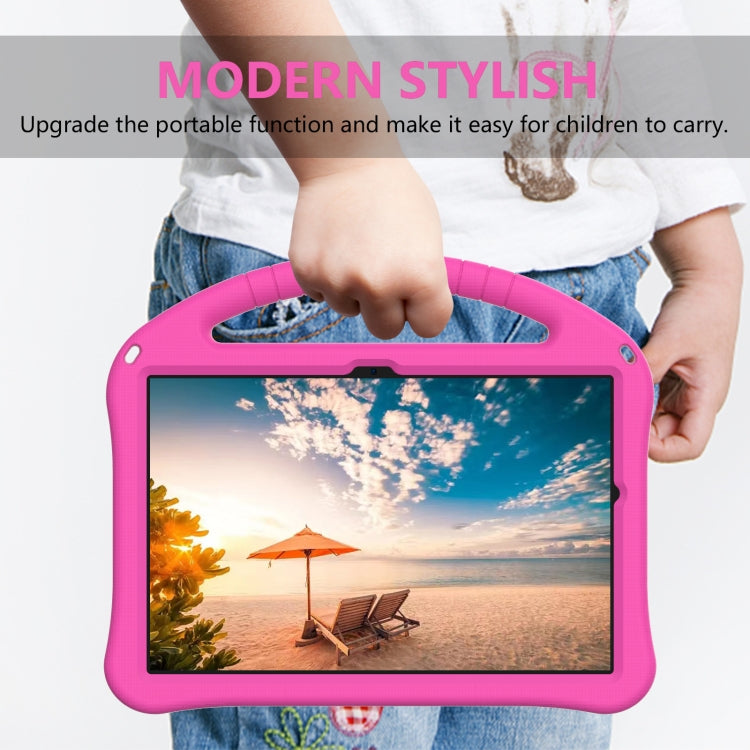 For Samsung Galaxy Tab A9+ EVA Shockproof Tablet Case with Holder(Rose Red) - Galaxy Tab A9+ by PMC Jewellery | Online Shopping South Africa | PMC Jewellery