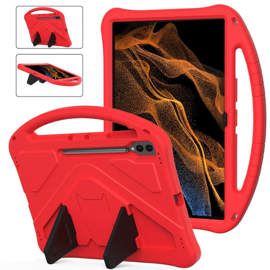 For Samsung Galaxy Tab S9 Ultra EVA Shockproof Tablet Case with Holder(Red) - Galaxy Tab S9 Ultra Cases by PMC Jewellery | Online Shopping South Africa | PMC Jewellery | Buy Now Pay Later Mobicred