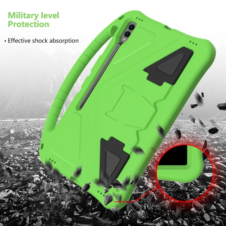 For Samsung Galaxy Tab S9 Ultra EVA Shockproof Tablet Case with Holder(Green) - Galaxy Tab S9 Ultra Cases by PMC Jewellery | Online Shopping South Africa | PMC Jewellery | Buy Now Pay Later Mobicred