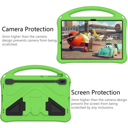 For Samsung Galaxy Tab S10+ 12.4 EVA Shockproof Tablet Case with Holder(Green) - Tab S10+ Cases by PMC Jewellery | Online Shopping South Africa | PMC Jewellery | Buy Now Pay Later Mobicred