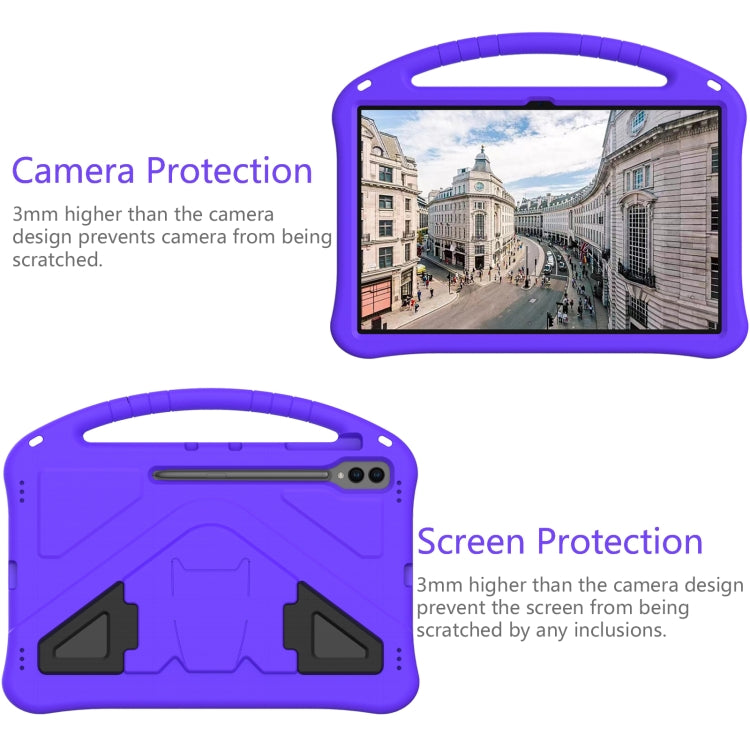 For Samsung Galaxy Tab S10 Ultra 14.6 EVA Shockproof Tablet Case with Holder(Purple) - Tab S10 Ultra Cases by PMC Jewellery | Online Shopping South Africa | PMC Jewellery | Buy Now Pay Later Mobicred