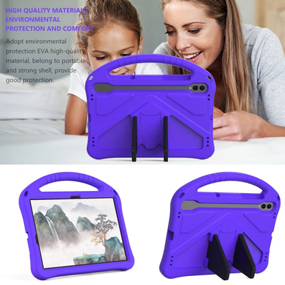 For Samsung Galaxy Tab S10 EVA Shockproof Tablet Case with Holder(Purple) - Tab S10 Cases by PMC Jewellery | Online Shopping South Africa | PMC Jewellery | Buy Now Pay Later Mobicred