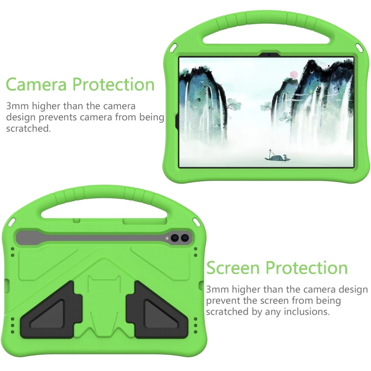 For Samsung Galaxy Tab S10 EVA Shockproof Tablet Case with Holder(Green) - Tab S10 Cases by PMC Jewellery | Online Shopping South Africa | PMC Jewellery | Buy Now Pay Later Mobicred