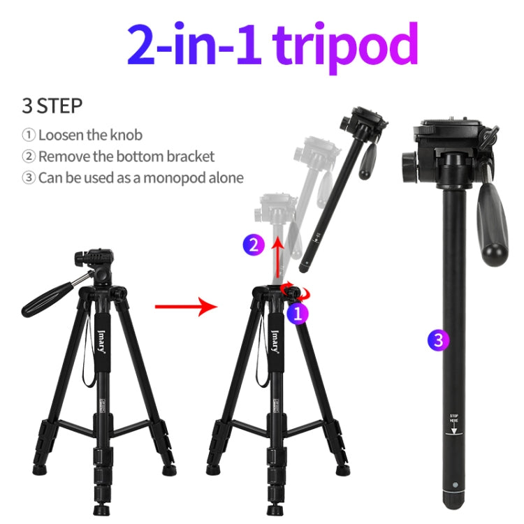 JMARY KP2254 Three colors are available Cell Phone SLR Outdoor Photography Tripod Stand(Black) - free shipping - PMC TechLife - Order now!
