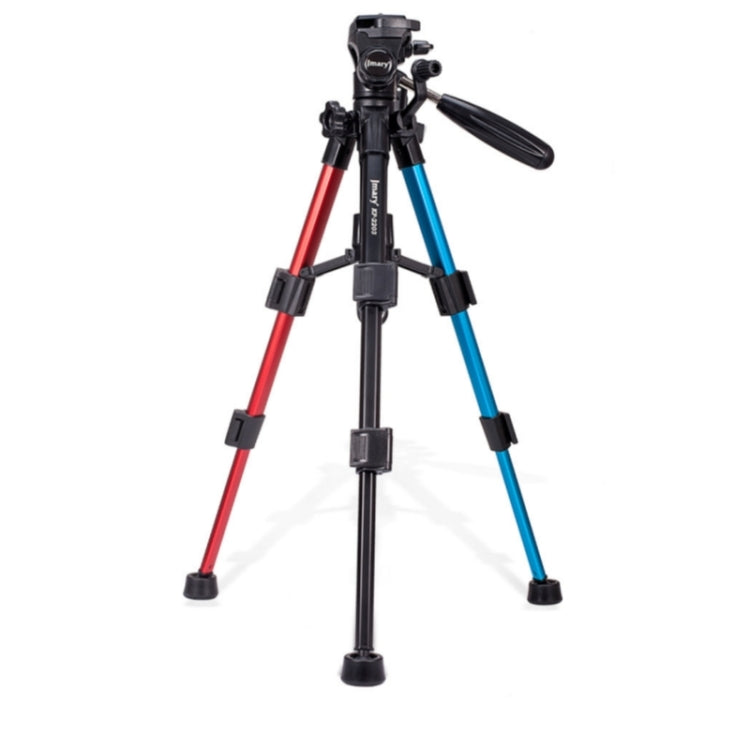 JMARY KP-2203 Portable Aluminum Alloy Telescopic SLR Camera Phone Photography Tripod(Red) - Tripods by Jmary | Online Shopping South Africa | PMC TechLife | Buy Now Pay Later Mobicred