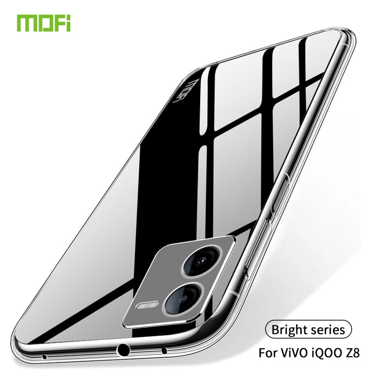 For vivo  iQOO Z8 MOFI Ming Series Ultra-thin TPU Phone Case(Transparent) - free shipping - PMC TechLife - Order now!