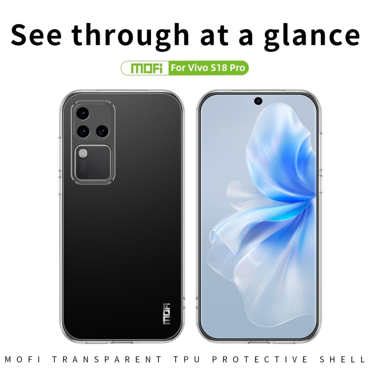 For vivo  S18 Pro MOFI Ming Series Ultra-thin TPU Phone Case(Transparent) - vivo Cases by MOFI | Online Shopping South Africa | PMC TechLife