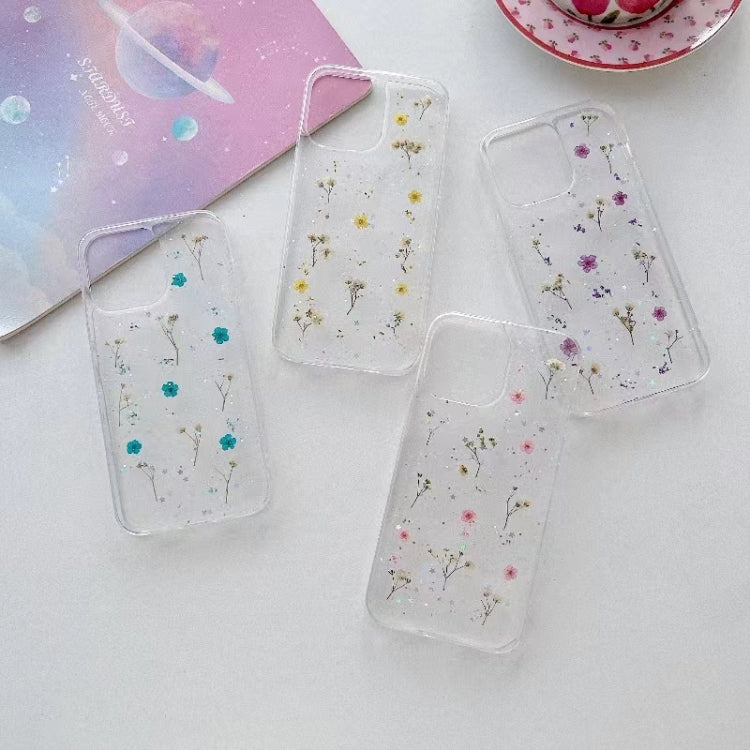 For iPhone 16 Gypsophila Flowers Pattern TPU Protective Phone Case(Pink) - iPhone 16 Cases by PMC TechLife | Online Shopping South Africa | PMC TechLife | Buy Now Pay Later Mobicred