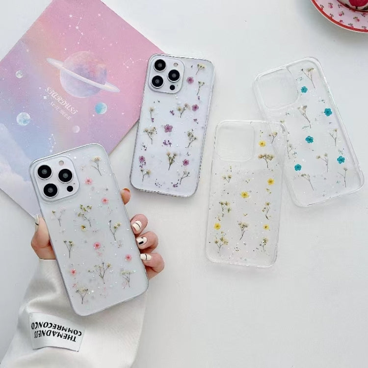 For iPhone 16 Gypsophila Flowers Pattern TPU Protective Phone Case(Pink) - iPhone 16 Cases by PMC TechLife | Online Shopping South Africa | PMC TechLife | Buy Now Pay Later Mobicred