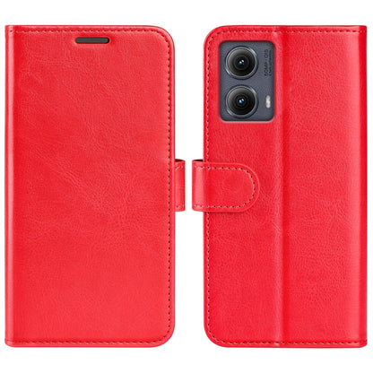 For Motorola Edge 5G 2024 R64 Texture Horizontal Flip Leather Phone Case(Red) - Motorola Cases by PMC Jewellery | Online Shopping South Africa | PMC Jewellery | Buy Now Pay Later Mobicred