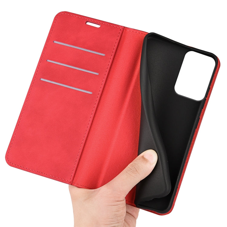 For Motorola Moto G Power 5G 2024 Retro-skin Magnetic Suction Leather Phone Case(Red) - Motorola Cases by PMC Jewellery | Online Shopping South Africa | PMC Jewellery | Buy Now Pay Later Mobicred