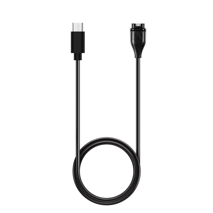 For Garmin Fenix 6S Type-C Port Watch Charger With Data Transmission(Black) - Charger by PMC TechLife | Online Shopping South Africa | PMC TechLife | Buy Now Pay Later Mobicred