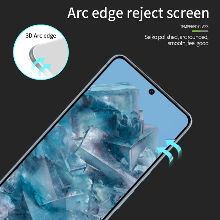 For Google Pixel 9 Pro PINWUYO 9H 3D Full Screen Explosion-proof Tempered Glass Film(Black) - Google Tempered Glass by PINWUYO | Online Shopping South Africa | PMC Jewellery | Buy Now Pay Later Mobicred