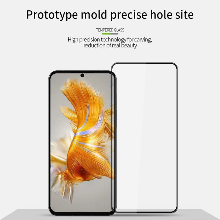 For Huawei Mate 60 MOFI 9H 3D Explosion-proof Curved Screen Tempered Glass Film(Black) - Huawei Tempered Glass by MOFI | Online Shopping South Africa | PMC Jewellery