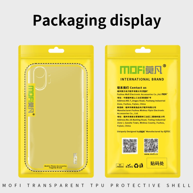 For Nothing Phone 2 MOFI Ming Series Ultra-thin TPU Phone Case(Transparent) - More Brand by MOFI | Online Shopping South Africa | PMC Jewellery