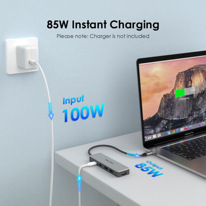 Wavlink UHP3415 85W Power Delivery USB-C/Type-C 10Gbps Hub 5 in 1 Multiport Connection Adapter - USB HUB by WAVLINK | Online Shopping South Africa | PMC Jewellery | Buy Now Pay Later Mobicred