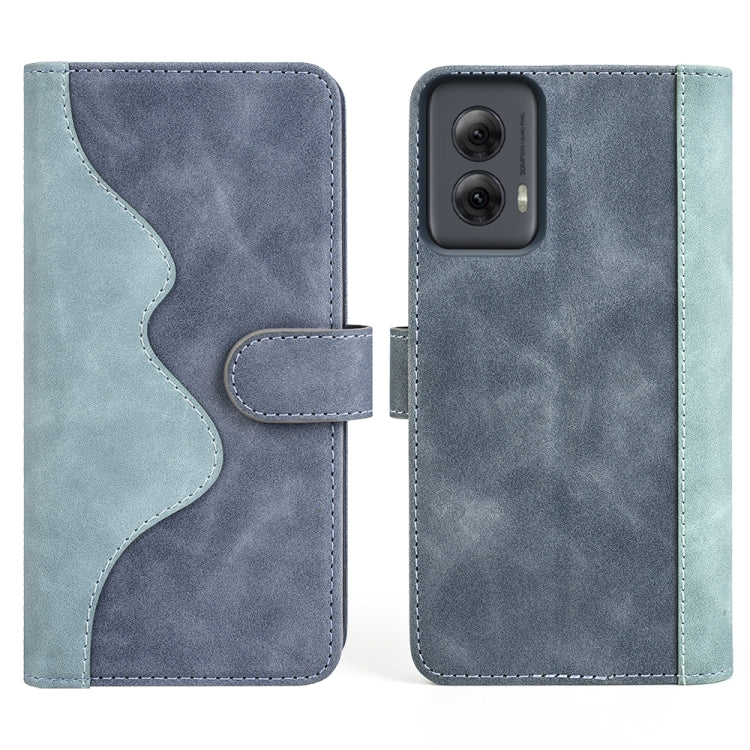 For Motolora Moto G Power 5G 2024 Stitching Horizontal Flip Leather Phone Case(Blue) - Motorola Cases by PMC Jewellery | Online Shopping South Africa | PMC Jewellery | Buy Now Pay Later Mobicred