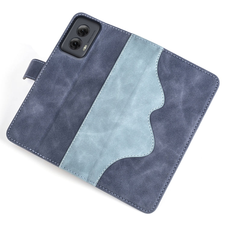 For Motolora Moto G Power 5G 2024 Stitching Horizontal Flip Leather Phone Case(Blue) - Motorola Cases by PMC Jewellery | Online Shopping South Africa | PMC Jewellery | Buy Now Pay Later Mobicred