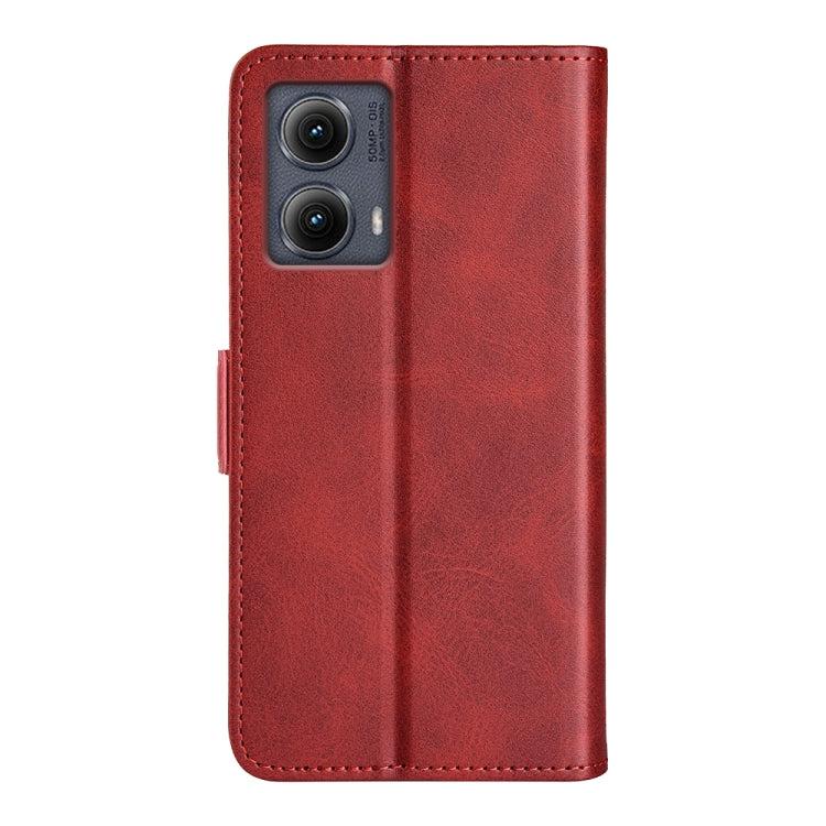 For Motorola Edge 5G 2024 Dual-side Magnetic Buckle Horizontal Flip Leather Phone Case(Red) - Motorola Cases by PMC Jewellery | Online Shopping South Africa | PMC Jewellery | Buy Now Pay Later Mobicred