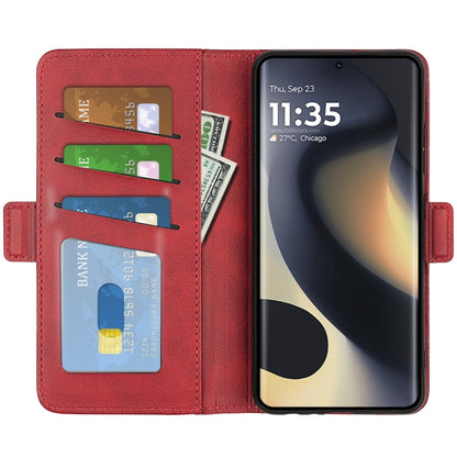 For Motorola Edge 5G 2024 Dual-side Magnetic Buckle Horizontal Flip Leather Phone Case(Red) - Motorola Cases by PMC Jewellery | Online Shopping South Africa | PMC Jewellery | Buy Now Pay Later Mobicred