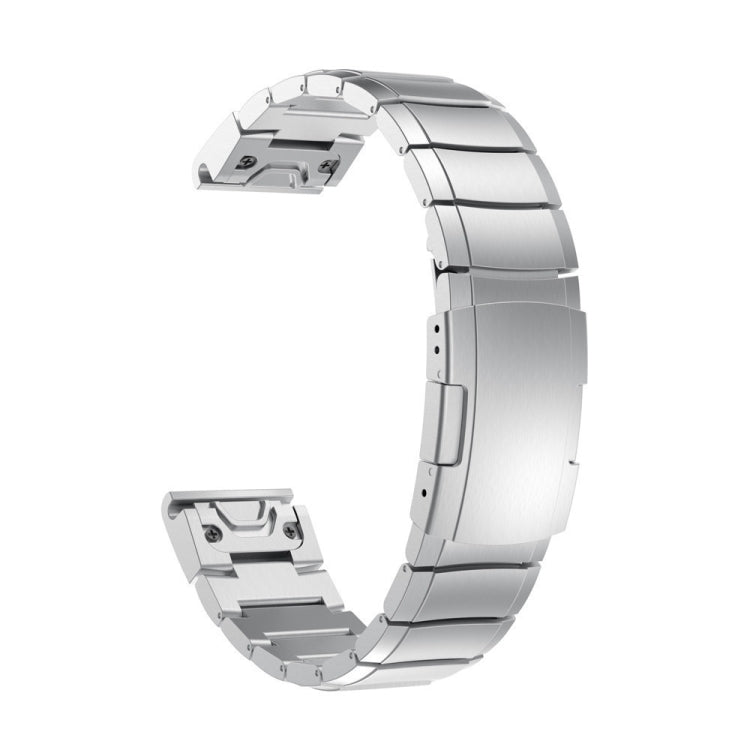 For Garmin Instinct Crossover 22mm Titanium Alloy Quick Release Watch Band(Sliver) - Watch Bands by PMC Jewellery | Online Shopping South Africa | PMC Jewellery