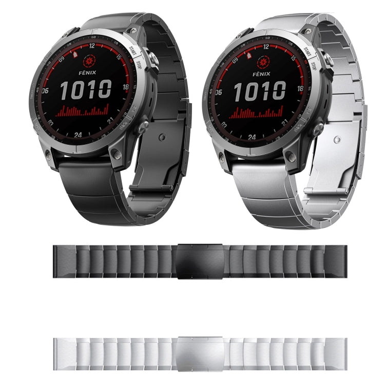 For Garmin Instinct Crossover 22mm Titanium Alloy Quick Release Watch Band(Sliver) - Watch Bands by PMC Jewellery | Online Shopping South Africa | PMC Jewellery