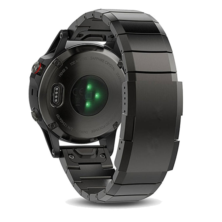 For Garmin Fenix 7X Pro 51mm Titanium Alloy Quick Release 26mm Watch Band(Black) - Watch Bands by PMC TechLife | Online Shopping South Africa | PMC TechLife | Buy Now Pay Later Mobicred