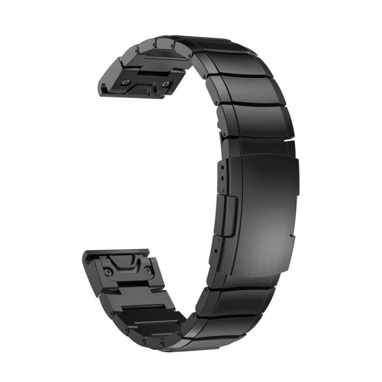 For Garmin Fenix 7X Pro 51mm Titanium Alloy Quick Release 26mm Watch Band(Black) - Watch Bands by PMC TechLife | Online Shopping South Africa | PMC TechLife | Buy Now Pay Later Mobicred