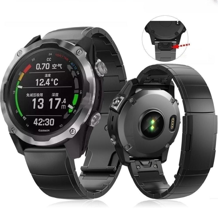 For Garmin Enduro 3 Titanium Alloy Quick Release 26mm Watch Band(Black) - free shipping - PMC TechLife - Order now!