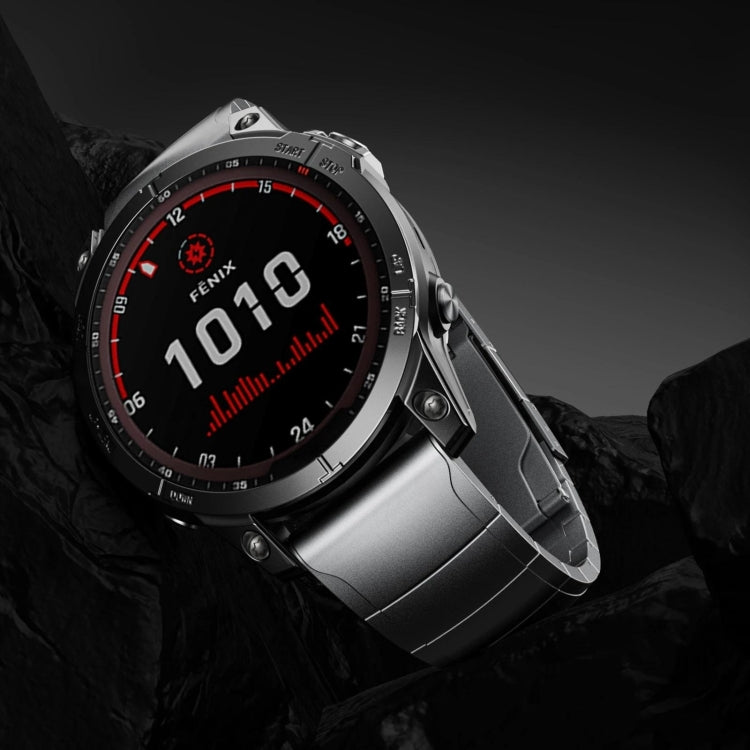 For Garmin Enduro 3 Titanium Alloy Quick Release 26mm Watch Band(Black) - free shipping - PMC TechLife - Order now!
