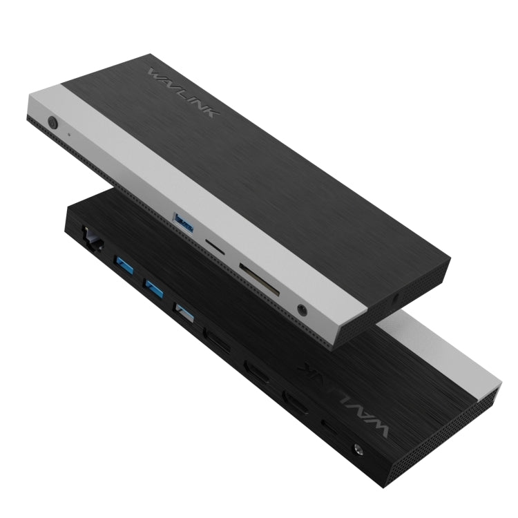 Wavlink UMD05 Display Port HDMI Port RJ45 Ethernet Triple Display MST Laptop Docking Station, Plug:US Plug - free shipping - PMC Jewellery - Order now!