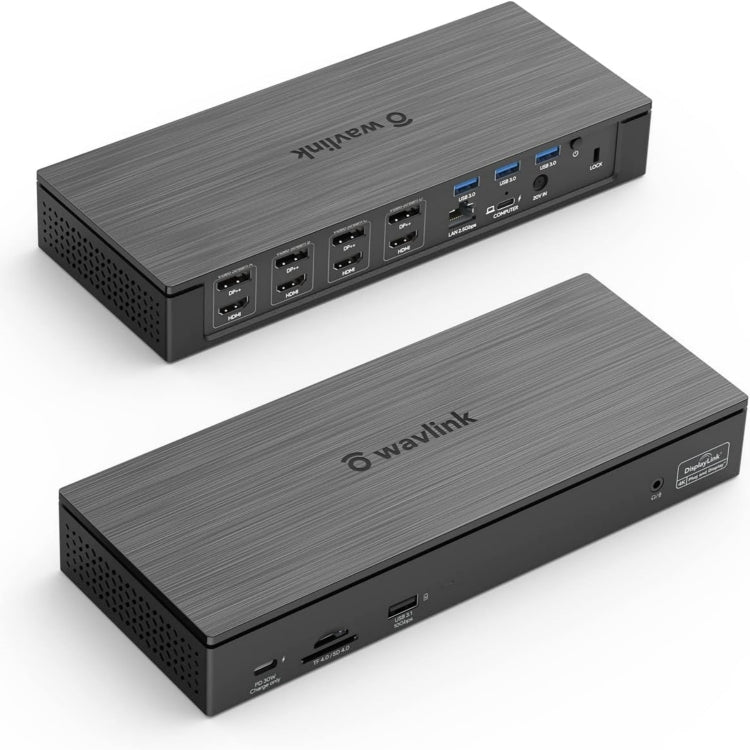 Wavlink UG69PD8 100W PD 18 in 1 Type-C Dock Compatible Type-C Universal Docking Station, Plug:UK Plug - free shipping - PMc TechLife - Order now!