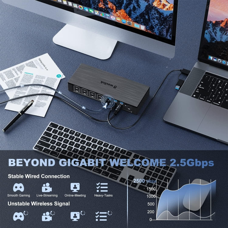 Wavlink UG69PD8 100W PD 18 in 1 Type-C Dock Compatible Type-C Universal Docking Station, Plug:US Plug - free shipping - PMc TechLife - Order now!