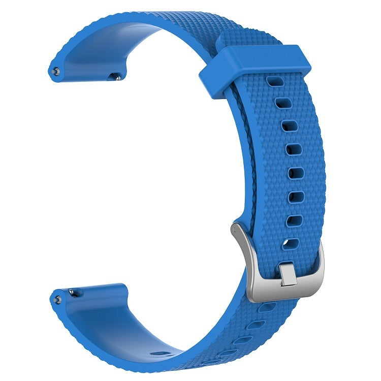 For Samsung  Galaxy Watch 4 Classic 42mm 20mm Diamond Textured Silicone Watch Band(Sky Blue) - Watch Bands by PMC Jewellery | Online Shopping South Africa | PMC Jewellery