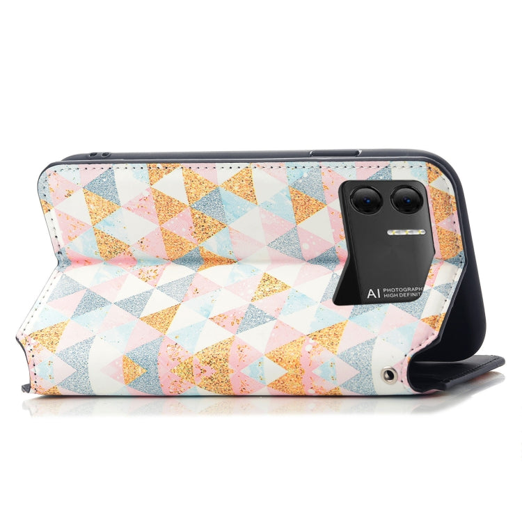 For DOOGEE X98 Pro / X98 CaseNeo Colorful Magnetic Leather Phone Case(Nordic Rhombus) - Doogee Cases by PMC TechLife | Online Shopping South Africa | PMC TechLife | Buy Now Pay Later Mobicred