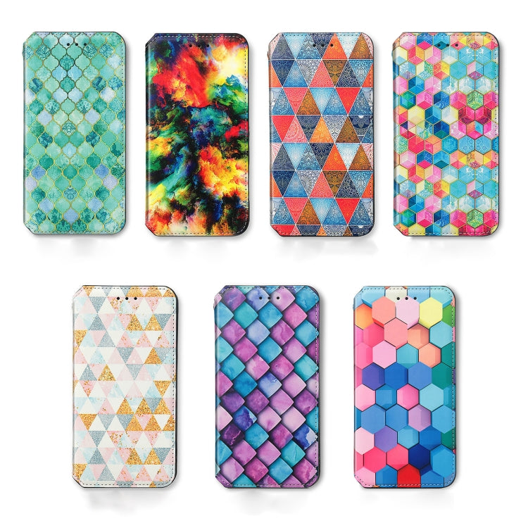 For DOOGEE X98 Pro / X98 CaseNeo Colorful Magnetic Leather Phone Case(Nordic Rhombus) - Doogee Cases by PMC Jewellery | Online Shopping South Africa | PMC Jewellery | Buy Now Pay Later Mobicred