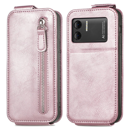 For DOOGEE X98 Pro / X98 Zipper Wallet Vertical Flip Leather Phone Case(Pink) - Doogee Cases by PMC Jewellery | Online Shopping South Africa | PMC Jewellery | Buy Now Pay Later Mobicred