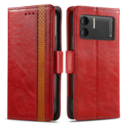 For DOOGEE X98 Pro / X98 CaseNeo Splicing Dual Magnetic Buckle Leather Phone Case(Red) - Doogee Cases by PMC Jewellery | Online Shopping South Africa | PMC Jewellery | Buy Now Pay Later Mobicred