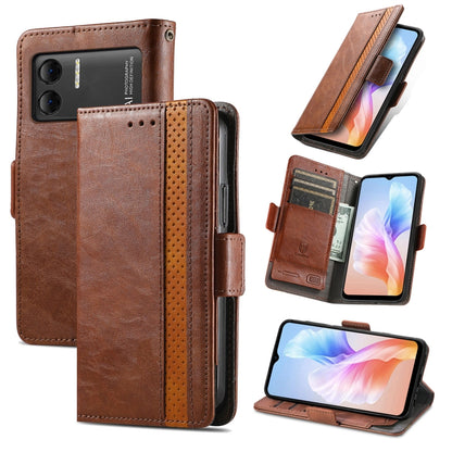 For DOOGEE X98 Pro / X98 CaseNeo Splicing Dual Magnetic Buckle Leather Phone Case(Brown) - Doogee Cases by PMC Jewellery | Online Shopping South Africa | PMC Jewellery | Buy Now Pay Later Mobicred