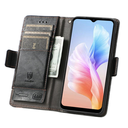 For DOOGEE X98 Pro / X98 CaseNeo Splicing Dual Magnetic Buckle Leather Phone Case(Black) - Doogee Cases by PMC Jewellery | Online Shopping South Africa | PMC Jewellery | Buy Now Pay Later Mobicred