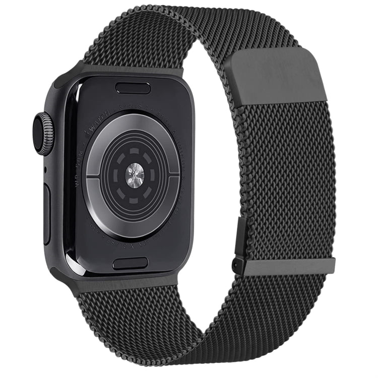 For Apple Watch Ultra 49mm Milan Double Magnetic Steel Mesh Watch Band(Black) - free shipping - PMC TechLife - Order now!