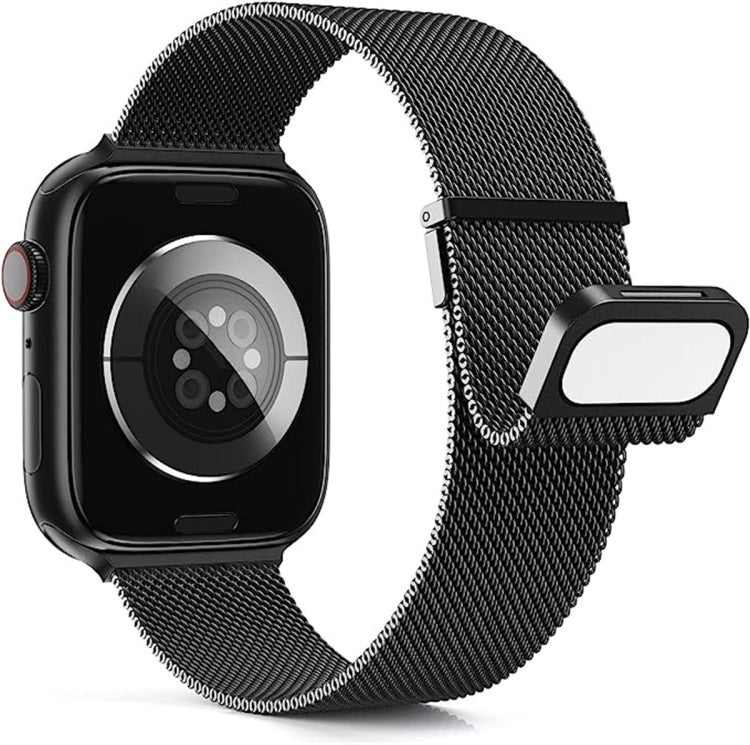 For Apple Watch Ultra 49mm Milan Double Magnetic Steel Mesh Watch Band(Black) - free shipping - PMC TechLife - Order now!