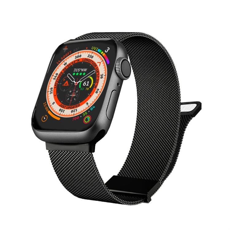 For Apple Watch SE 2022 44mm Milan Double Magnetic Steel Mesh Watch Band(Black) - free shipping - PMC TechLife - Order now!