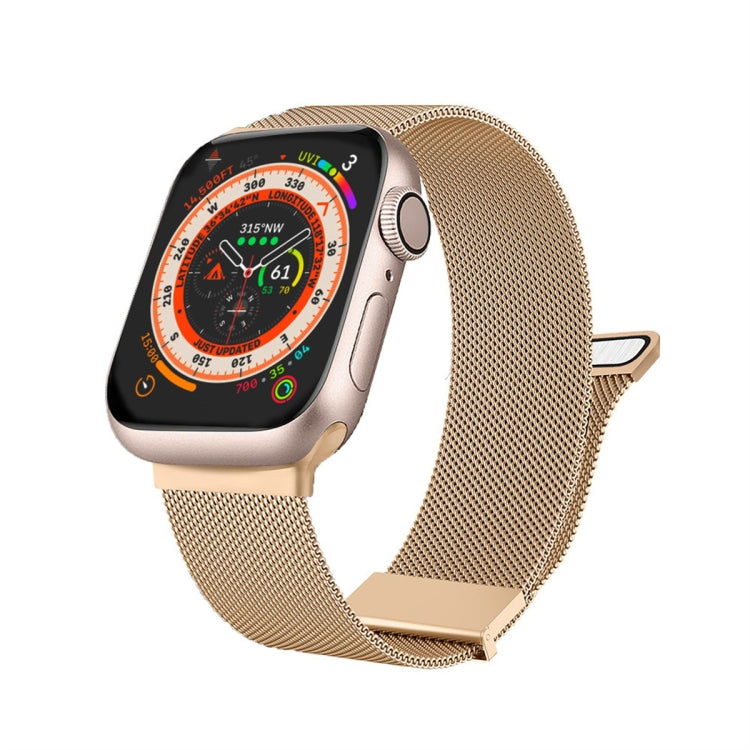For Apple Watch 2 42mm Milan Double Magnetic Steel Mesh Watch Band(Rose Gold) - free shipping - PMC TechLife - Order now!