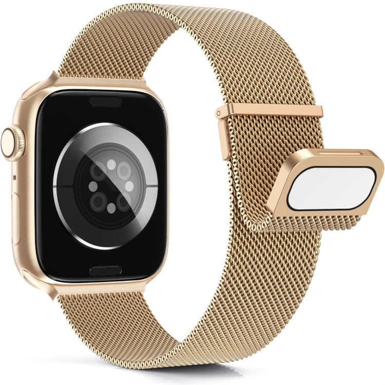 For Apple Watch 2 42mm Milan Double Magnetic Steel Mesh Watch Band(Rose Gold) - free shipping - PMC TechLife - Order now!